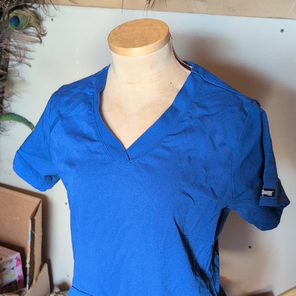 Blue Women's Scrub Top